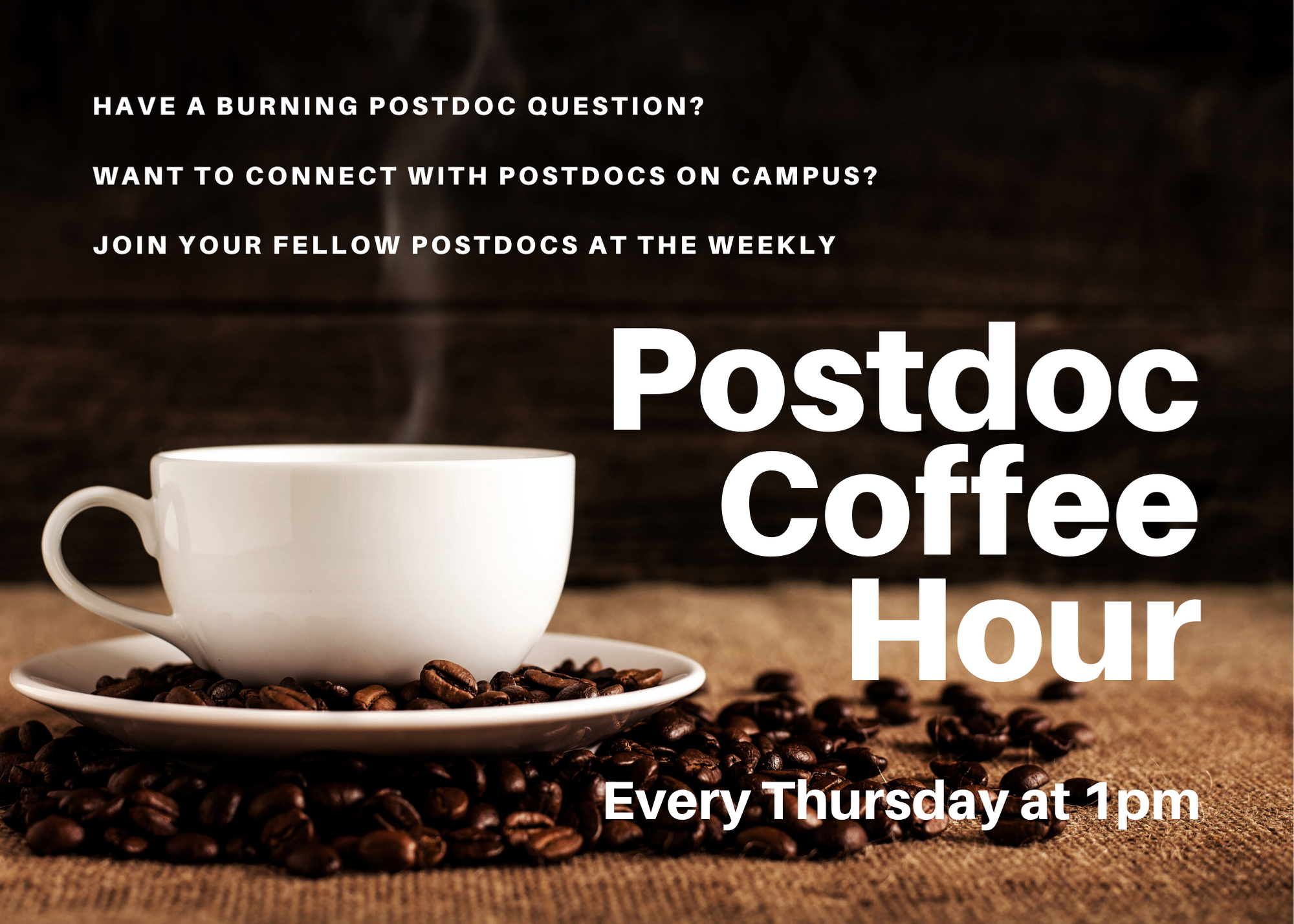Postdoc Coffee Hour Flyer