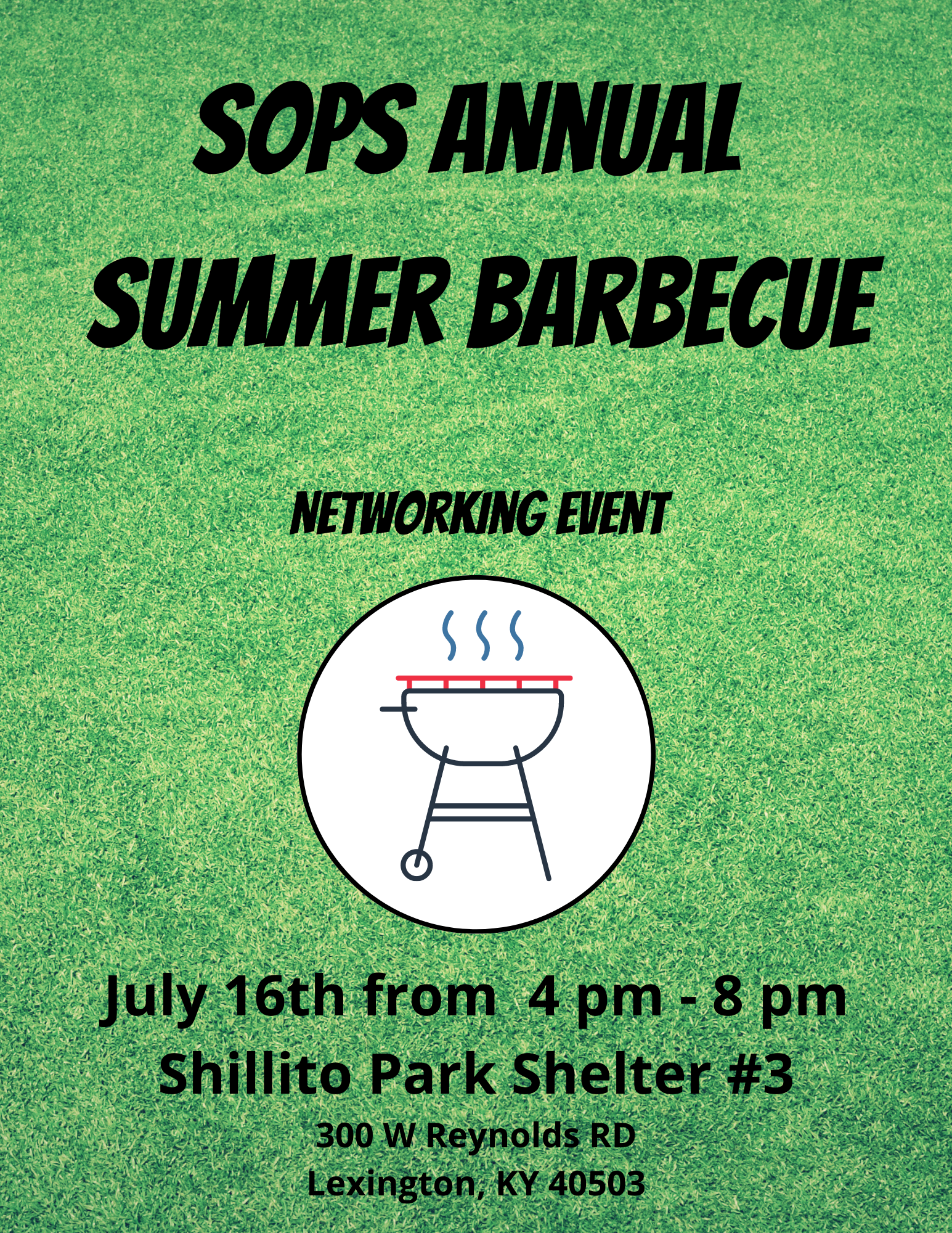 Summer networking event flyer