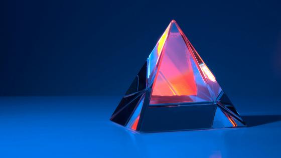 glass pyramid